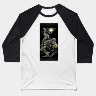 Skull Ride Die or Live Art Baseball T-Shirt